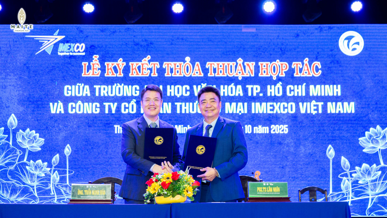 Lễ ký kết giữa HCMUC và IMEXCO Việt Nam chính thức mở ra chặng đường hợp tác, gắn kết nghiên cứu học thuật với thực tiễn bảo tồn di sản Trà Việt.